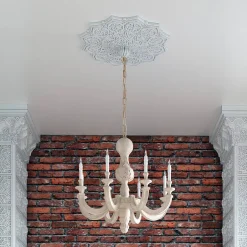 Rosace 156511F flexible Élément décoratif diametre 8,6 cm-Profhome Best