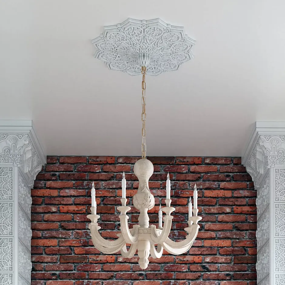 Rosace 156511F flexible Élément décoratif diametre 8,6 cm-Profhome Best