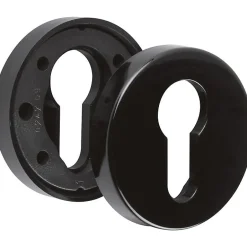 Normbau Rosace ronde noire - Clé I - NY92F et NY94F - La paire -