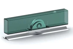 Roue pour portail coulissant monture à support intérieur 1 roulement gorge V - 30 300-Ibfm Clearance