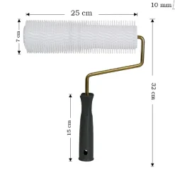 Rouleau débulleur à pointes - 25 cm - 1 cm --Dekor New