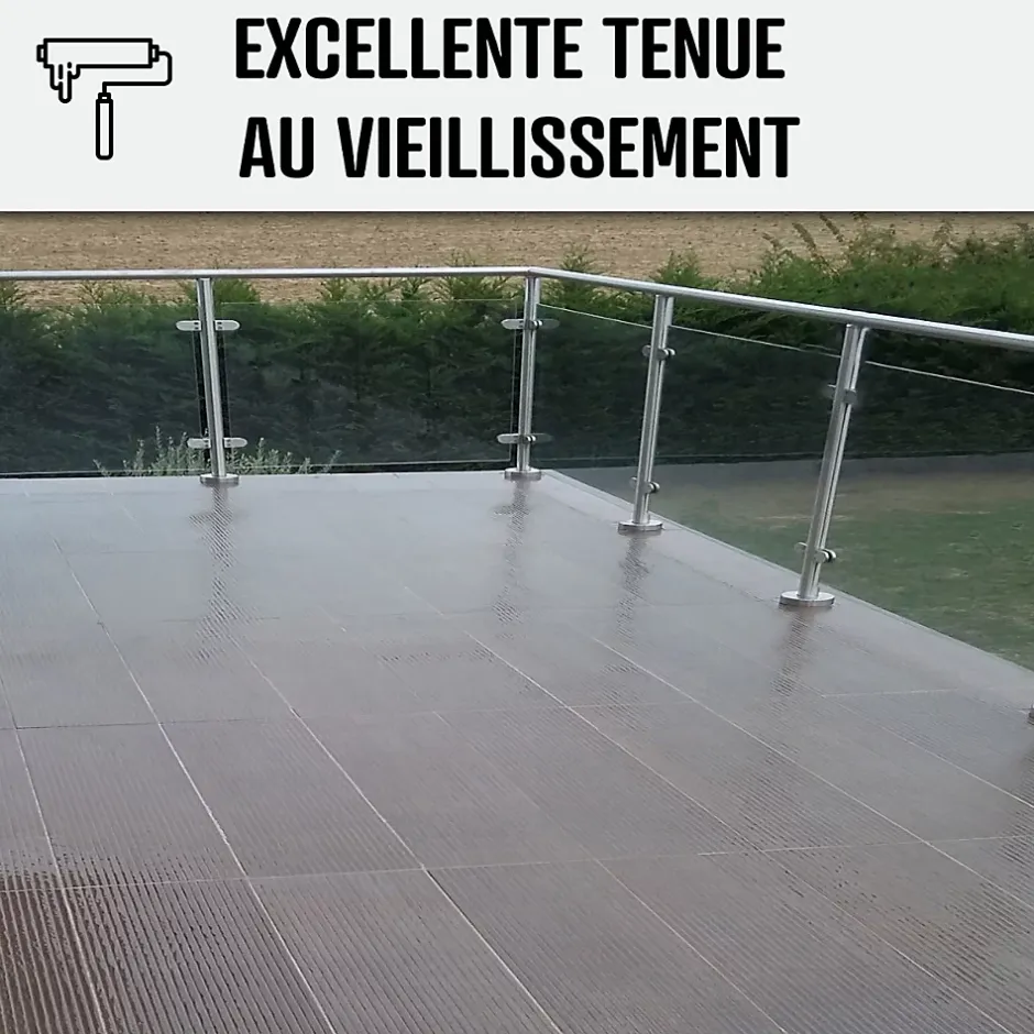 Résine d'étancheite sous carrelage extérieur pour support avec pente - ARCAFILM SC Gris - 10 L --Arcane Industries Hot