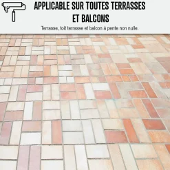Résine d'étancheite sous carrelage extérieur pour support avec pente - ARCAFILM SC Gris - 10 L --Arcane Industries Hot