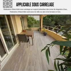 Résine d'étanchéité sous carrelage polyuréthane - Pente Nulle - ARCATHAN SC Gris - 15 kg --Arcane Industries Discount