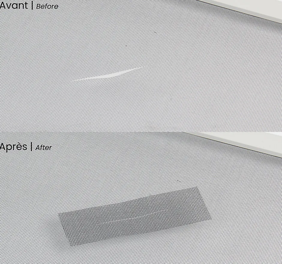 Avosdim Ruban Adhésif pour Réparation de Moustiquaire déchirée