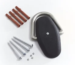 Mottez Sabot d'ancrage A080Q Ø de l'anse 16 mm L. 210 x l.130 x H.25 mm