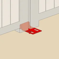 Afbat - Tb Industrie Sas Sabot de portail à visser avec gache Afbat noir L/140 x l.100 x H.40mm