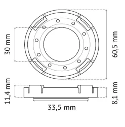 Pavilift Sachet de 30 bagues de protection clipsables ®