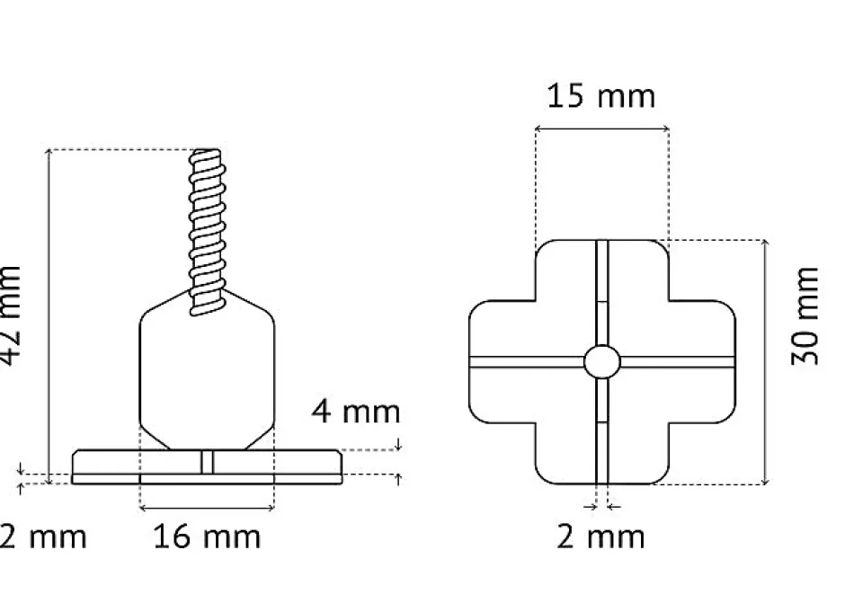 Sachet de 100 croisillons autonivelants 2 mm en + ®-Pavilift Sale