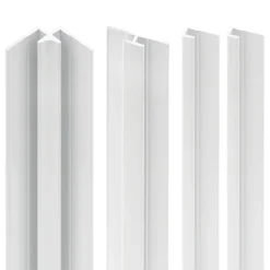 Schulte pack de 3 panneaux muraux 90x210 cm + 5 profilés - DécoDesign COULEUR - blanc