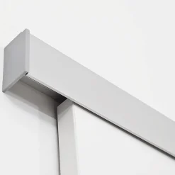 Schulte porte coulissante complète bois - 102x220cm - porte intérieure pleine - bois blanc - poignée ronde