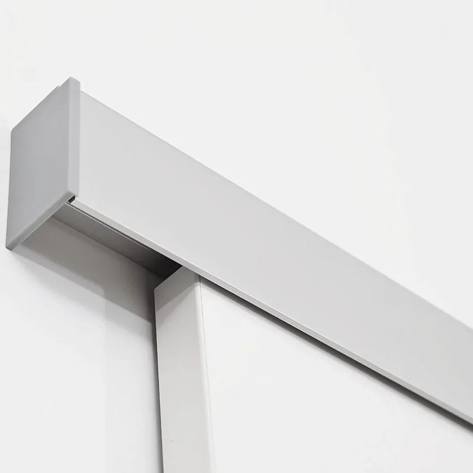 Schulte porte coulissante complète bois - 102x220cm - porte intérieure pleine - bois blanc - poignée ronde