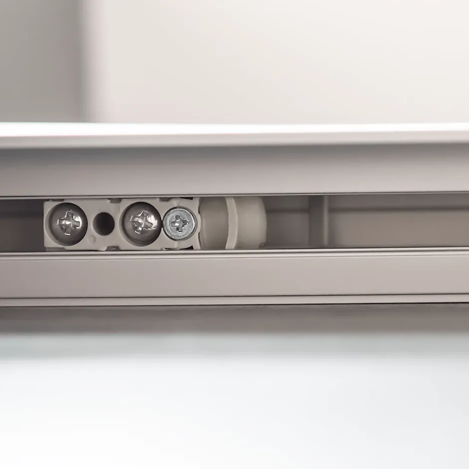 Schulte porte coulissante complète bois - 102x220cm - porte intérieure pleine - bois blanc - poignée ronde