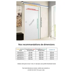 porte coulissante complète en bois - 102x215cm - porte de grange - chêne - oak blanc - système ouvert noir-Schulte Clearance