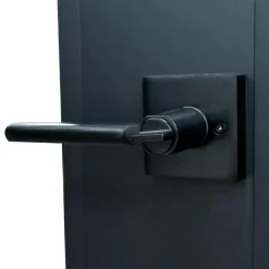 Porte intérieure en verre - 83x 211 cm- atelier - transparent - 3 rayures- gauche serrure-Schulte Online