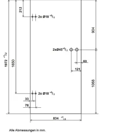 Porte intérieure en verre - 83 x 197 cm - transparent - réversible-Schulte Hot