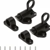 Deko Serrures de porte 2 pièces-serrures de sécurité automatiques pour portes de fenêtre-loquet à ressort (noir)