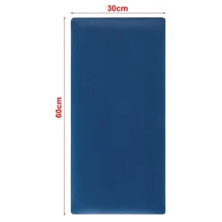 [Neu.Haus] Set de 3 coussins muraux Carpino en velours 60 x 30 cm bleu marine neu.haus