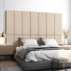 [Neu.Haus] Set de 2 coussins muraux Carpino en tissu 90 x 30 cm beige neu.haus