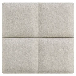 [Neu.Haus] Set de 4 coussins muraux Carpino en tissu 30 x 30 cm gris neu.haus