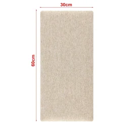 [Neu.Haus] Set de 3 coussins muraux Carpino en tissu 60 x 30 cm beige neu.haus