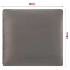 [Neu.Haus] Set de 4 coussins muraux Carpino en velours 30 x 30 cm gris foncé neu.haus