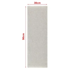 [Neu.Haus] Set de 2 coussins muraux Carpino en tissu 90 x 30 cm gris neu.haus