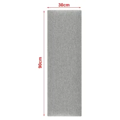 Set de 2 coussins muraux Carpino en tissu 90 x 30 cm gris clair neu.haus-[Neu.Haus] Online