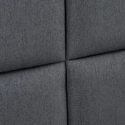 Set de 4 coussins muraux Carpino en tissu 30 x 30 cm gris foncé neu.haus-[Neu.Haus] Clearance