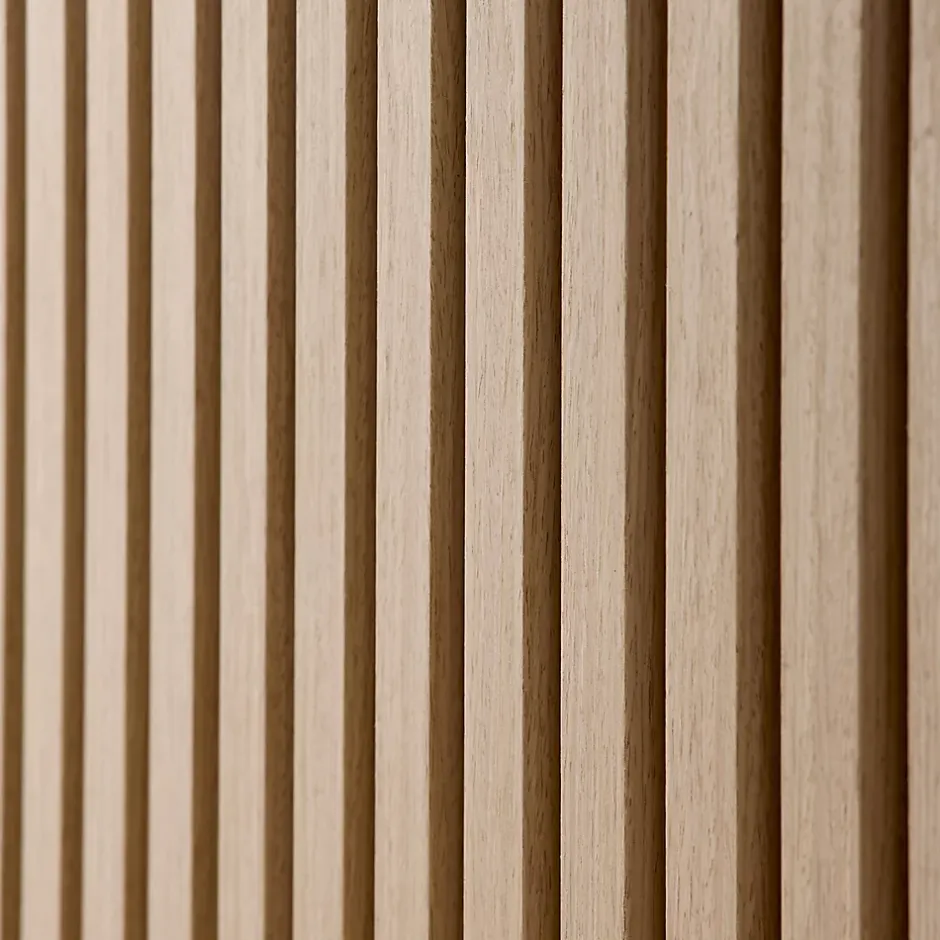 Sweeek Set de 2 panneaux muraux acoustiques décoratifs en feutrine et MDF chêne 60x120cm - Kyoto