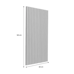 Sweeek Set de 2 panneaux muraux acoustiques décoratifs en feutrine et MDF chêne 60x120cm - Kyoto