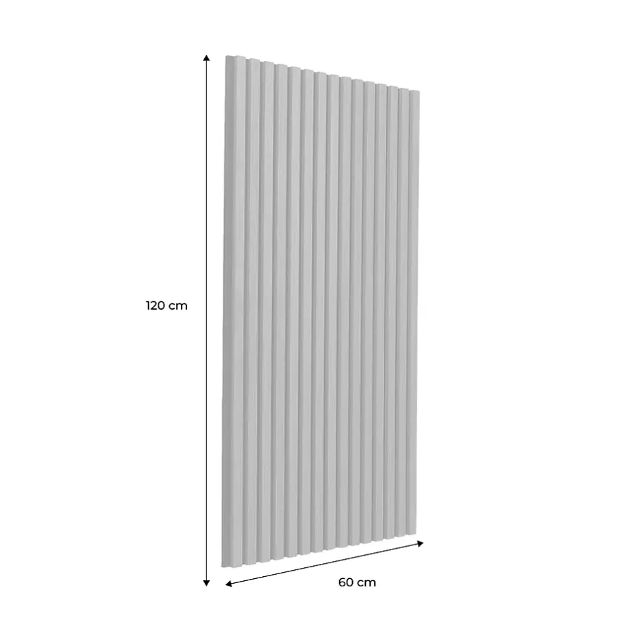 Sweeek Set de 2 panneaux muraux acoustiques décoratifs en feutrine et MDF chêne 60x120cm - Kyoto