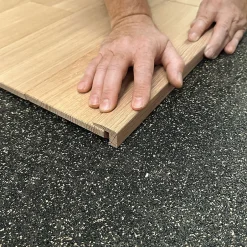 Deschaumes Seuil Arrêt Chêne l. 16mm Long. 1m Parquet Ep. 14mm Brut