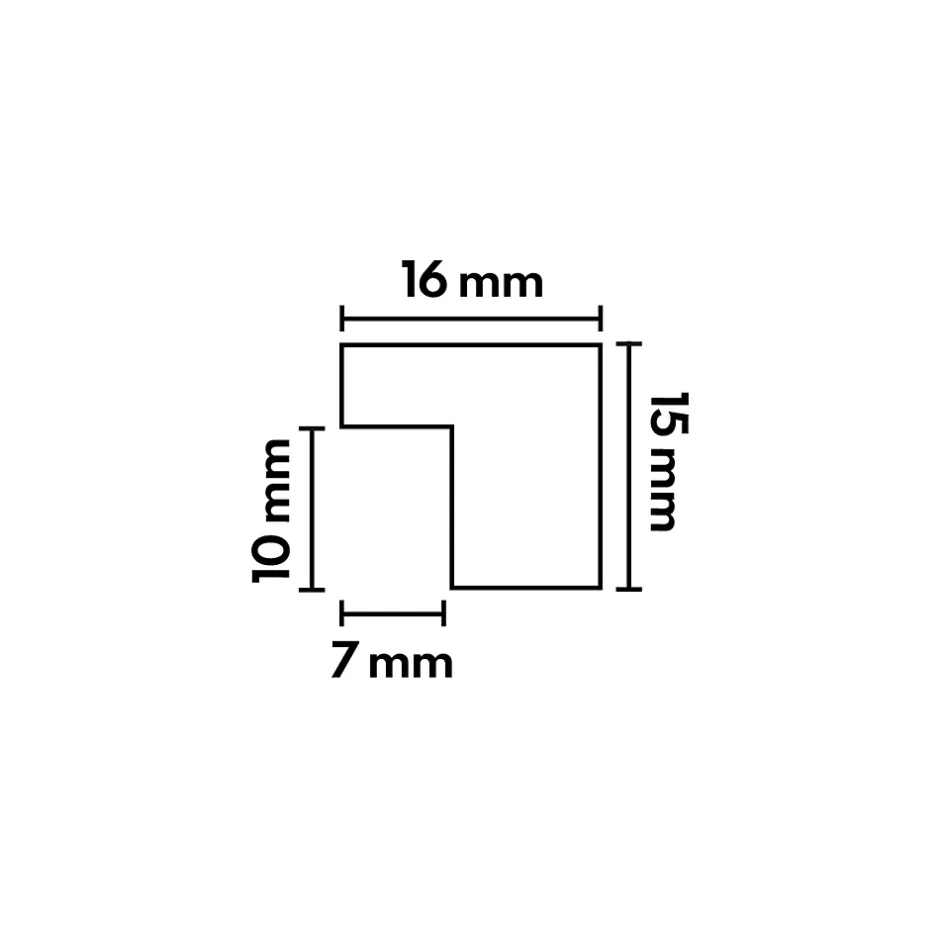 Deschaumes Seuil Arrêt Chêne l. 16mm Long. 2m Parquet Ep. 14mm Brut