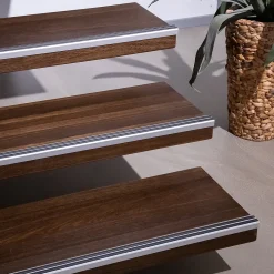 Seuil d'escalier Avec double caoutchouc Power Grip Longueur 134 cm Pré-percé Jaune --Floordirekt Clearance