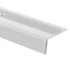 Floordirekt Seuil d'escalier Glory Aluminium anodisé Forme: L Argent L 134 cm