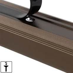 Floordirekt Seuil d'escalier Glory Aluminium anodisé Forme: L Bronze foncé, L : 90 cm