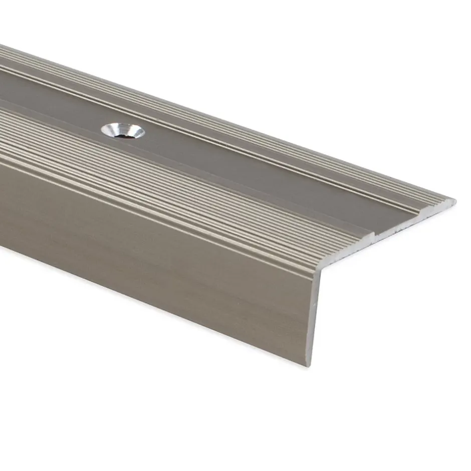 Seuil d'escalier Glory Aluminium anodisé Forme: L Bronze clair M 100 cm-Floordirekt New