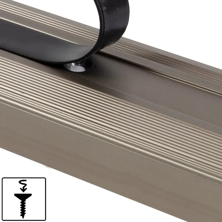 Seuil d'escalier Glory Aluminium anodisé Forme: L Bronze clair M 100 cm-Floordirekt New