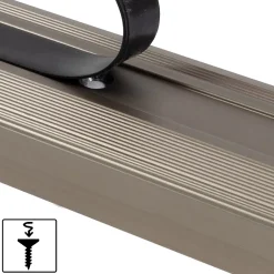 Seuil d'escalier Glory Aluminium anodisé Forme: L Bronze clair S 90 cm-Floordirekt Outlet