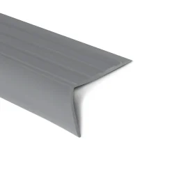 Floordirekt Seuil d'escalier Michigan PVC 45 x 42 mm Gris Longueur: 120 cm