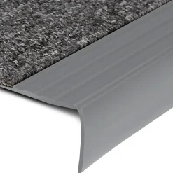 Floordirekt Seuil d'escalier Michigan PVC 45 x 42 mm Gris Longueur: 120 cm