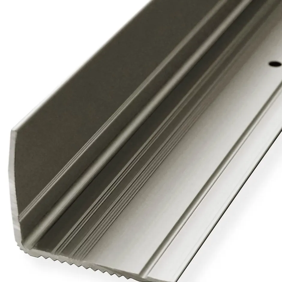 Floordirekt Seuil d'escalier Pré-percé, Forme: L 35 x 30 mm, Longueur: 90 cm, Champagne