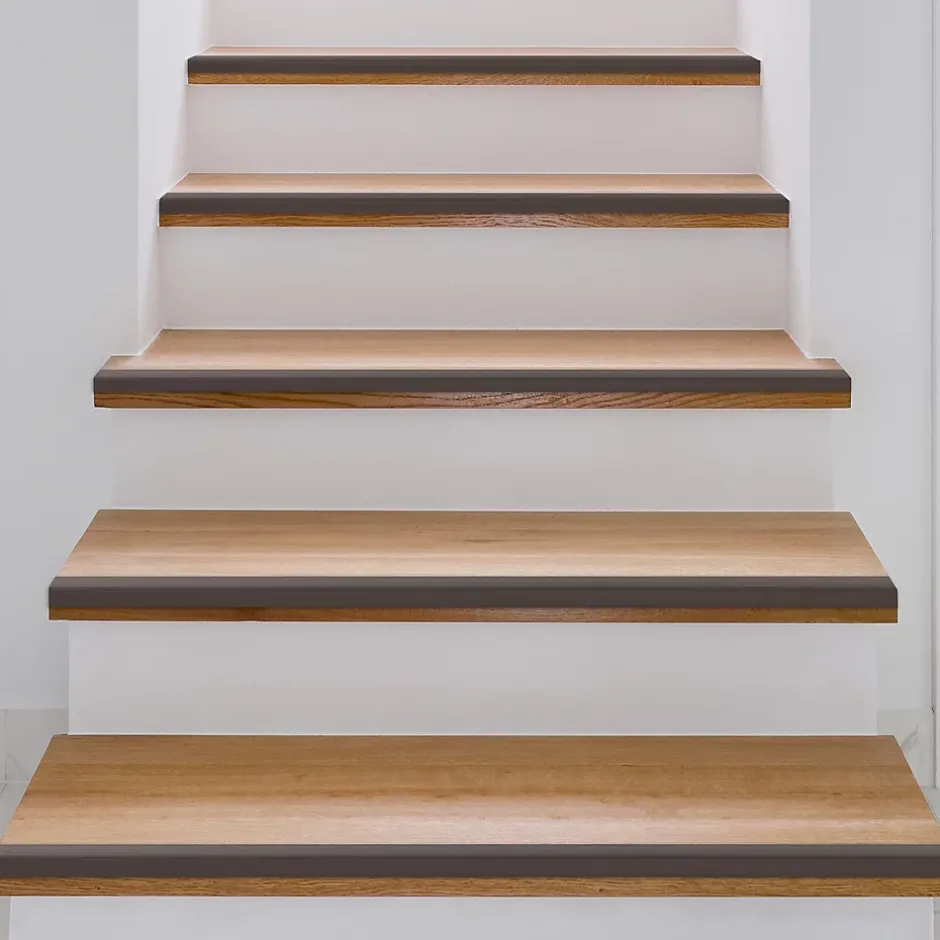 Seuil d'escalier Pré-percé, Forme: L 35 x 30 mm, Longueur: 100 cm, Bronze-Floordirekt Discount