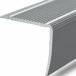 Floordirekt Seuil d'escalier Pré-percé, Forme: L 30 x 20 mm, Longueur: 90 cm, Argent