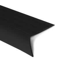 Floordirekt Seuil d'escalier Toronto PVC Montage avec ou sans perçage 40 x 25 mm Noir Longueur: 100 cm