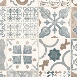 Tarkett Sol Lino - Carreaux de ciment - Naturel - Rouleau de 2m x 2m