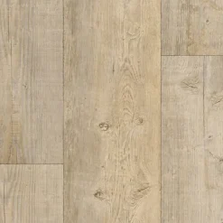 Décoweb Sol Lino - Imitation parquet bois blanc vieilli - Rouleau de 4m x 3m