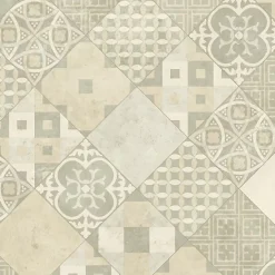 Sol PVC - Carreaux Art Déco - Crème et gris - Echantillon 15 x 20 cm-Tarkett Hot