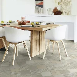 Sol PVC - Carreaux Art Déco - Crème et gris - Echantillon 15 x 20 cm-Tarkett Hot